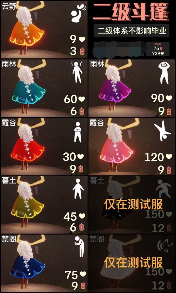 光遇粉色二级斗篷兑换图一览