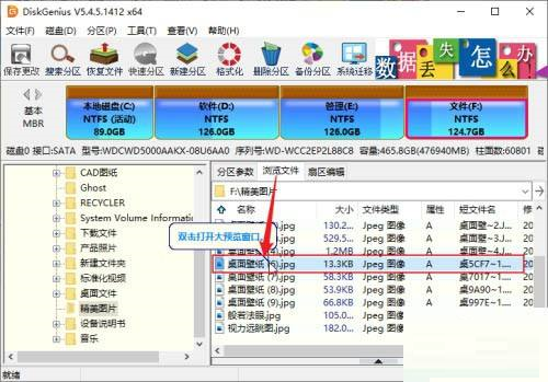 《DiskGenius》预览文件操作方法介绍